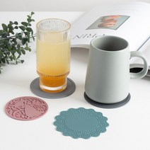 티코스터 실리콘 컵받침 컵 받침대 찻잔 받침 4P세트, 고양이(4P세트)