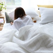 에이트룸 하이썸머 시어서커 스트라이프 차렵 여름이불