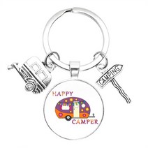 미니트레일러 미니카고트레일러 캠핑 트롤리 웨건 2022 새로운 귀여운 캠핑 왜건 키 체인 트레일러 post, 한개옵션1, 11 11