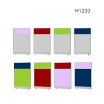PDS-20 H1200 PVC 45T 컬러투톤 사무실파티션 사무실칸막이 가림막 파티션 72%, (부속), (부속)