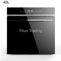전기오븐 제과제빵 홈쿠킹 가정용지능형 터치 임베디드 가정용 전기 오븐 40L 60L 강화 유리 자동 청소 EF, 40리터, 영국