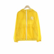 엠엘비스포츠 옐로우 체크 바람막이 여자 5669