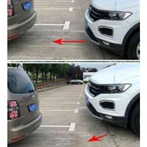초보운전 차폭감 습득 가이드라인 주차 주행 차선유지 이탈방지 탈부착형 스티커, 초보운전 가이드라인 (블루)