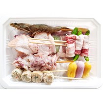 간식 캠핑 모듬 꼬치 육해공 29g x13개 혼합 꼬지 돼지고기꼬치/닭꼬치/모듬꼬치구이/모듬꼬치/꼬지꼬치/분식재료/간단한저녁메뉴/간편식/가정간편식, 단일 수량