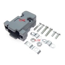 어댑터 커넥터 10개 플라스틱 커버 하우징 후드 D-SUB 9 핀 2 행 2W2 2V2 DB9 직렬 RS232, 한개옵션0