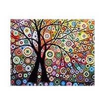 ⊙♭한정판매◎ 풍경시리즈 DIY 보석십자수 행복나무 40X50 (*F†Gj), 단품