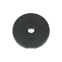 바투 블랙M 1Kg 원판 홈트 역기 덤벨 아령 헬스 홈짐, 단품