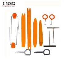 12개 SET 플라스틱 자동차 라디오 도어 클립 패널 트림 대시 오디오 제거 올립니다 도구 수리, 기본