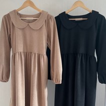 둥근 카라 와플 원피스 211N621S 빅사이즈 여성의류