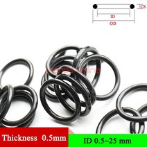 NBR 두께 0.5mm 오링 기계식 씰 고무 링 개스킷 O-링 키트 O 니트릴 와셔, 35 ID 10mm