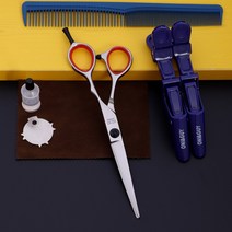 미용가위 일본 Firesmith 미용 가위 전문 정통 헤어 스타일리스트 이발사 가위 세트 흔적없이 플랫 컷-18890, 단일옵션, 옵션05