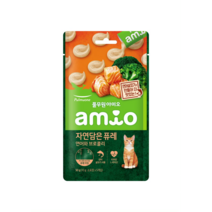 아미오 자연담은 캣 간식 퓨레 연어와 브로콜리 50g, 캣 퓨레 연어와 브로콜리