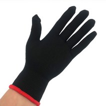 부드러운 고무장갑속장갑 10켤레 김장장갑 얇은 목장갑, 검정색 긴 장갑