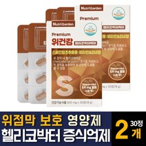 헬리코박터균 스페인 감초추출물 위장 건강에좋은 영양제 약 위점막보호제 판토텐산 위무력증 효능 추천, 30정 2개, 2개