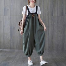 린넨 여자멜빵바지 하늘비즈 C10 E230D149