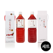 문경몰 문경 1L 자일로스 오미자청 1병 + 무설탕 순오미자 1병 총 2병 선물세트
