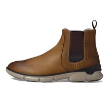 Johnston & Murphy 남성용 XC4 태너 첼시 부츠 | 캐주얼 방수 가죽 구조 쿠션 안창 탈착식 이중 너비 풋 베드 브라운 오일 풀 그레인