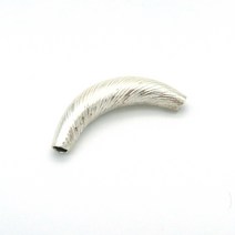 카렌실버 925 은 통통 빗살무늬 파이프 4cm 펜던트 목걸이 팔찌 DIY재료