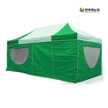 [네파] [한국캐노피]고급형 캐노피 스틸 텐트 32mm 풀세트(2.5M x 5.0M)/스틸, 벽면:투명벽면, 벽면:투명벽면
