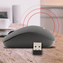 GC 노트북용 무소음 무선마우스 독서관용 블랙 W300