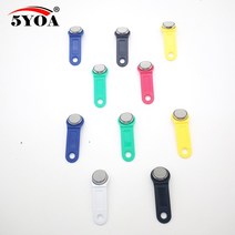 휴대용 전자키 복사기 1개/몫 새로운 도착 iButton 복사 카드 RFID 키 체인 링, 01 Random Colors