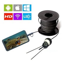 수중카메라 방수카메라 수중캠 다이빙 카메라 hd 내시경 안드로이드 usb 유형 c 어군 탐지기 보트 낚시 액세서리 와이어 커넥터 포함, 13M fishing cable
