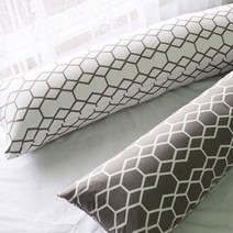 솜포함 순면 바디필로우 롱 베개 쿠션 100x35 130x35, 모던그레이
