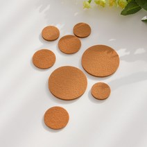 올데이랩 FELT 소음방지스티커 브라운 층간소음방지, 원형, 2. 중형(18P) X 3개