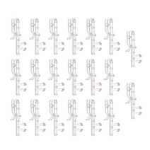 블라인드 암막 광폭 모던 콤비 자동 커튼 우드 알루미늄 1220 pcs valance 클립 창 클립 투명 플라스틱 valance 리테이너 클립 수평 valan 용 숨겨진 클립
