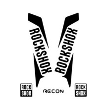 호환용 캘리퍼커버 브레이크 디스크 차량 튜닝 커버 RockShox RECON 데칼 산악 자전거 프론트 포크 M 파이크 18cm x 8cm, 4.Black - 33cm