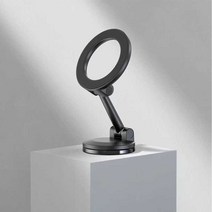 차량용 스마트폰 마그네틱 거치대 브라켓 일체형, 블랙