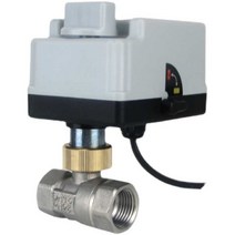스텐 전동 구동기 보일러 솔레노이드 밸브 양방향, 220V 평상시 닫힘 DN32 구멍 25mm