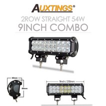 2종소형 바이크 4발이 ATV 네발 농업용 산악오토바이 레저 3륜바이크 보조 123939 223939 20inch 12v 24v 오프로드 led 라이트 바 스팟 홍수 콤보 지프, 9in 54w 배선 없음