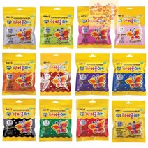 아이클레이 50g 12컬러 찰흙 점토 어린이 만들기 놀이, 형광핑크
