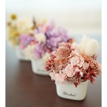 프리저브드 꽃꽂이키트 미니 센터피스만들기 3color, 어텀핑크