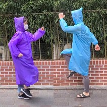 트래비 두꺼운 성인 우비 남성 레인코트 여성 우의 여자 비옷