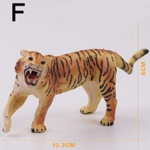 코끼리상 코끼리 장식품 플라스틱 야생 동물 모델 사자 호랑이 코뿔소 사슴 치타 PVC 액션 피규어 미니어처 인테리어 소품, F