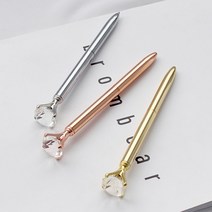 보석펜 다이아몬드 진주 인테리어 볼펜 쥬얼리 2옵션 3컬러[Jewelry Diamond Pearl Ball Pen Interior 2 Options 3 Colors], 진주(Pearl), 로즈골드(Rose Gold)