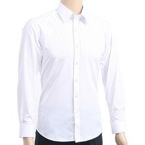 폴라츠 VOLLRADS 남성 슬림핏 솔리드 화이트 블루 블랙 구김이 거의없는 긴팔셔츠