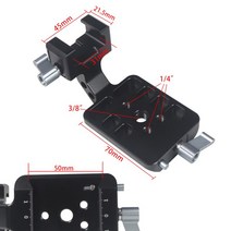 loftysol DJI RS3/RS3 Pro/RS2 용 카메라 쇼팅 스탠드 바켓 마이크 플래시 라이트 확장 액세서리 1/4 39393/83939 홀, [01] Black