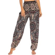 전통 인도요가 하렘 바지 Thailand rayon wide leg boho harem pants for women 비치웨어 바지 drop shipping usps