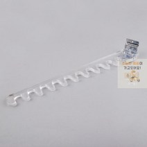 HL)10홀 골프채 진열대 아크릴 스페이스월 투명후크 골프채 걸이 행거 매장, 단일