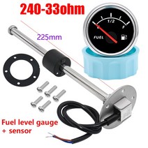게이지연료보트 낚시배 바다낚시 레저 밸리 선외기엔진 자동차 보트 표시기 연료 레벨 게이지 스테인레스, 06 BS 225MM