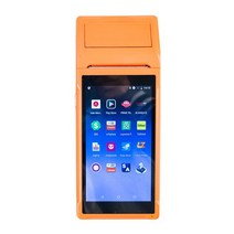 휴대용프린터 포토프린터 휴대용 단말기 블루투스 열전사 올인원 PDA POS 안드로이드 58mm, 5.오렌지 - 미국 플러그