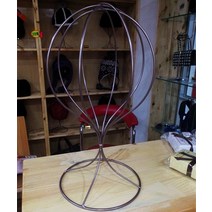 보관 정리 드레스룸 모자진열대 거치대 디스플레이 소품걸이 모자전시대, 고동색(1개)