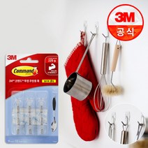 3M 코맨드 투명 주방용 훅 9개입 멀티팩, 단품, 단품