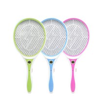 모기제로 원버튼 충전식 전기 모기채 색상랜덤 SWH808