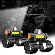 2PCS 유니버설 롤 바 마운트 LED 빛 인테리어 UTV 돔 작업 ATV 폴라리스 RZR 트럭 오프로드 픽업 보트, 1.Black