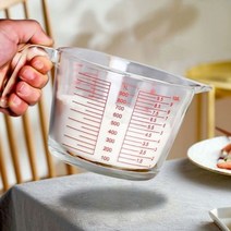 [오너클랜] 다용도 계량컵 내열유리 홈 카페 쿠킹 베이킹 350ml, 글로벌네트웍스 350ml, 선택:350ml