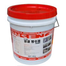 동서화학 안새내 슁글 방수제 - 특허의 안새내 슁글박사 뜯지않고 바르는 슁글 방수 - 적갈색 녹색 회색 밤색 점정색-18kg, 검정색